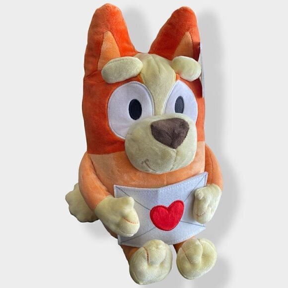 Bluey Friends Bingo Valentine's Day 2024 Plush Dog 17” Stuffed Animal New - Picture 2 of 5